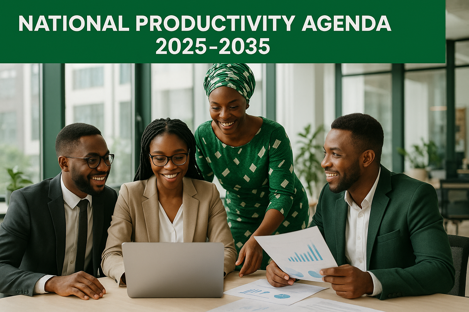 National Productivity Agenda 2025-2035 - Professionals collaborating for Nigeria's growth